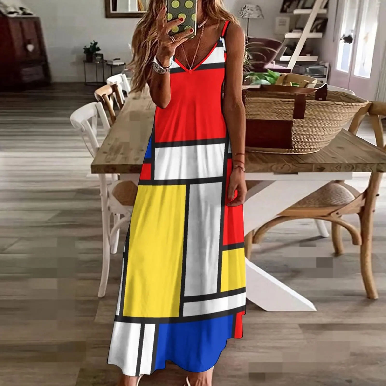 Pop Art ärmellose Kleider kleider für Abschluss ball Damen Abendkleid