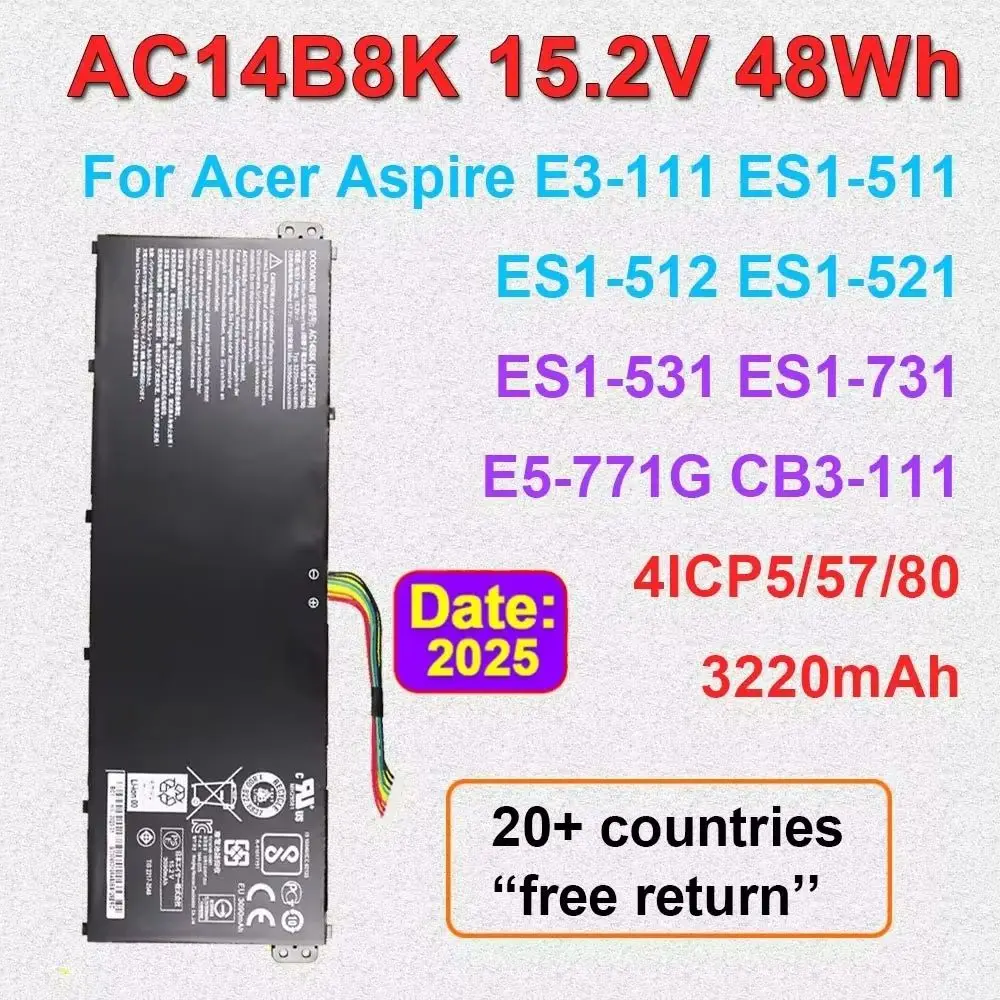 AC14B8K 15.2V 48Wh …