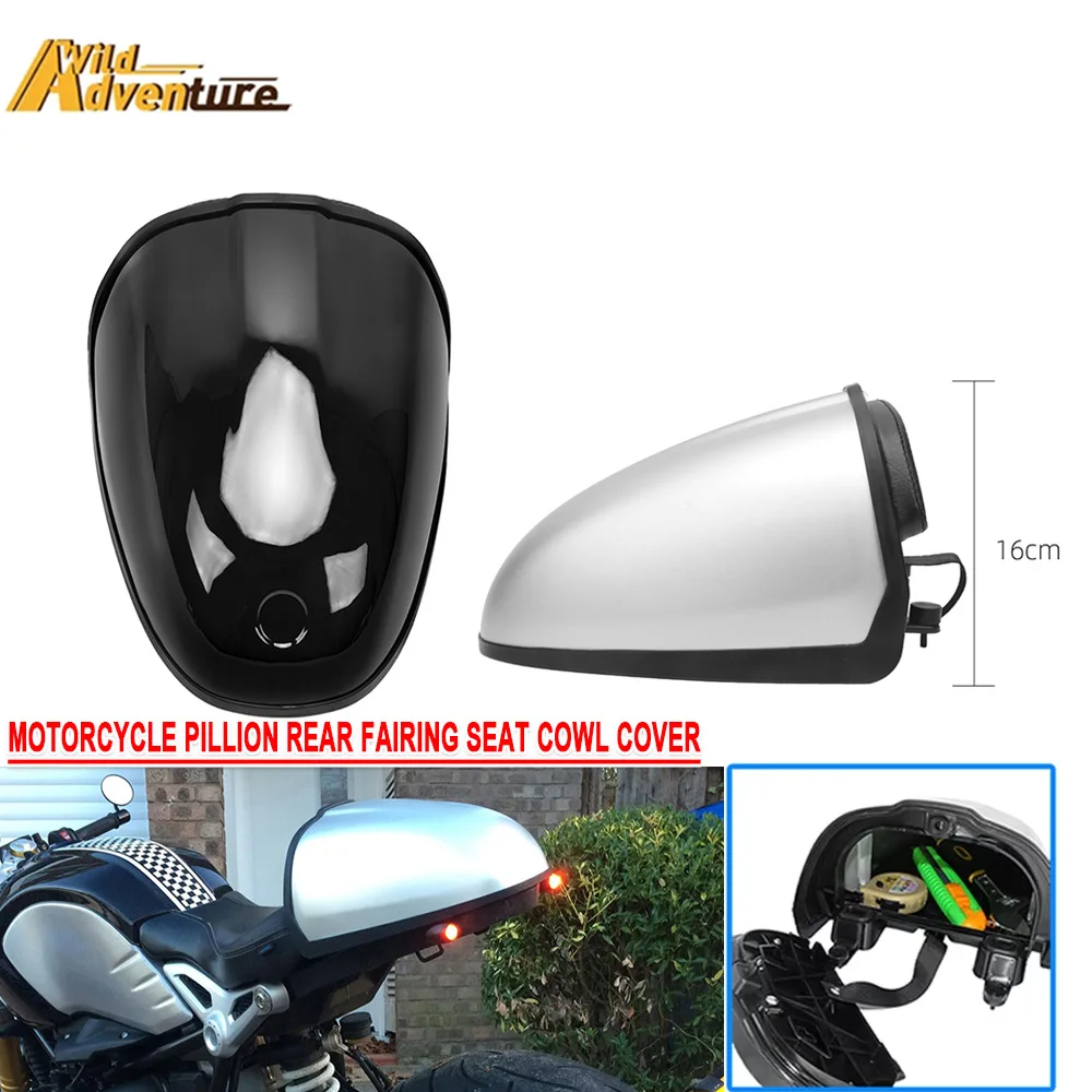 

Motorcycle Tail Tidy Box For BMW R NINE T RINET/5 Racer Pure 2023 Rear Seat Hump Trunk Storage Box Swingarm Pillion Cowl Cover