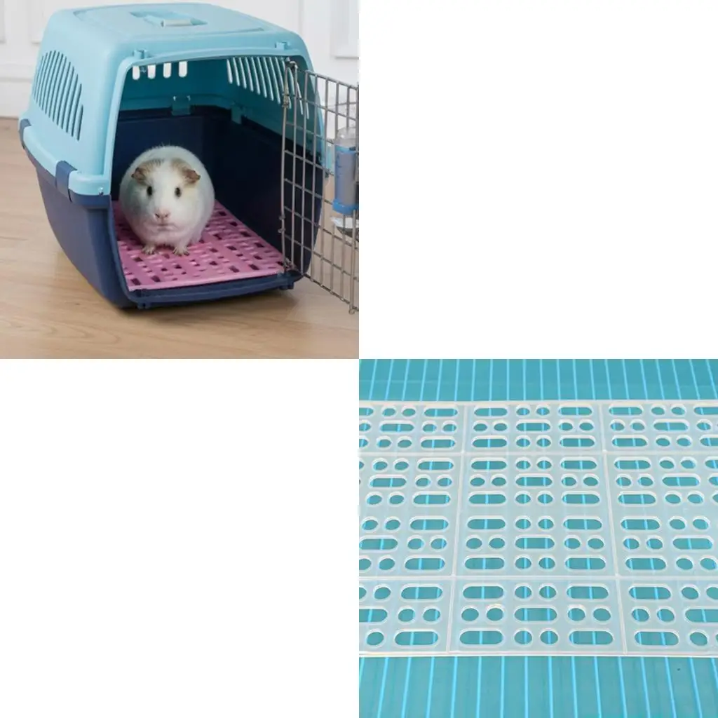 581C Odor Control Cage Mat For Rodents Ventilated Platform NonSlip Easy Maintenances ChewProof Foot Pad For Small Animal 6PCS