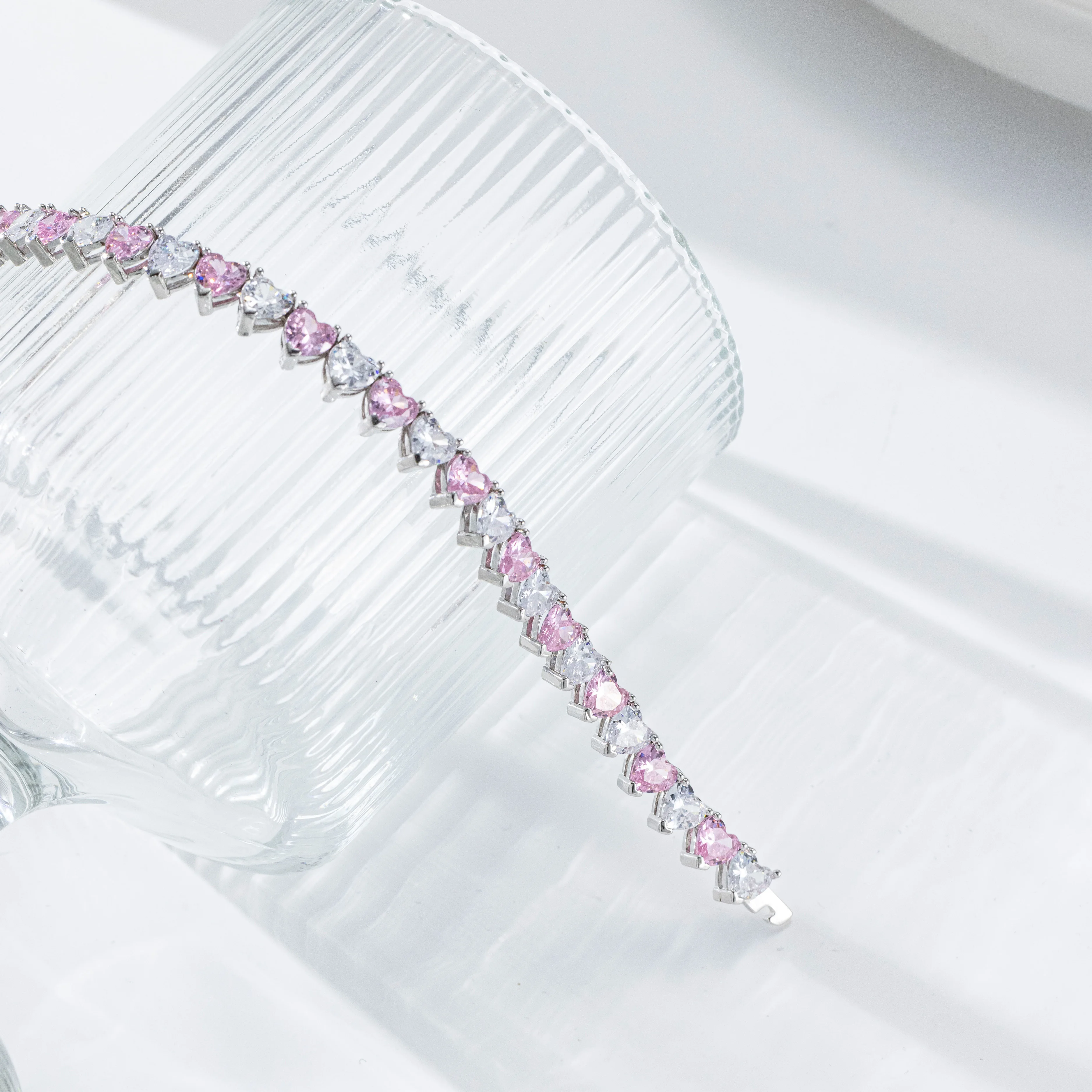 VOGGUID Heart Necklace Silver White Gold Plated Necklace for Women Girls Gift For Birth Party - Image 5