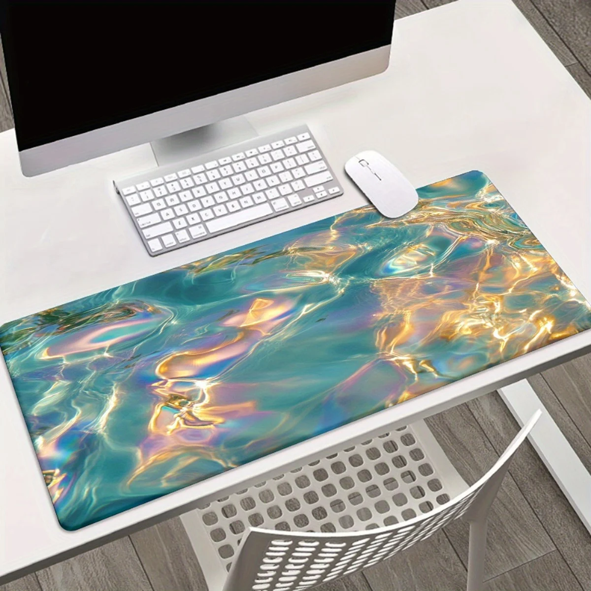

Large-sized anti-slip rubber mousepad for Marine life on the seabed is suitable for gaming and office can be washed with water