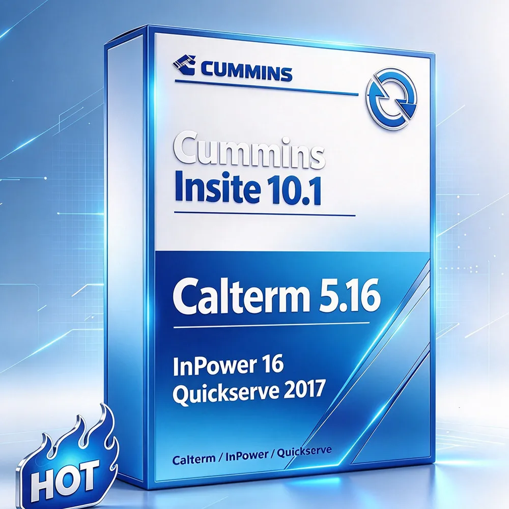 2026 New Cummins Insite 10.1 / 10.0 Pro Calterm 5.16 InPower Pro16 QuickServe 2017 for CMS Engine Diagnostic 1PC Remote Install