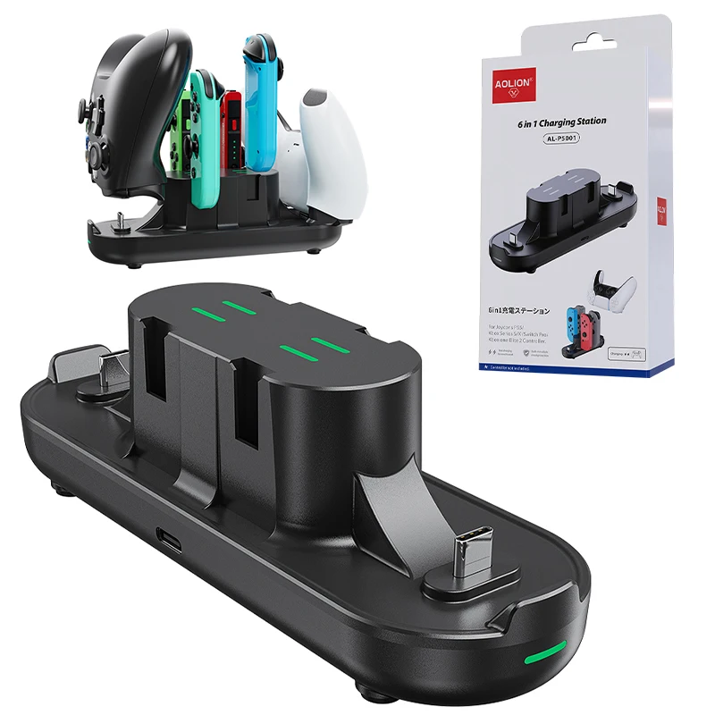 스위치 PS5 컨트롤러 액세서리 최신 맞춤형 충전 도크 PS5 충전기용