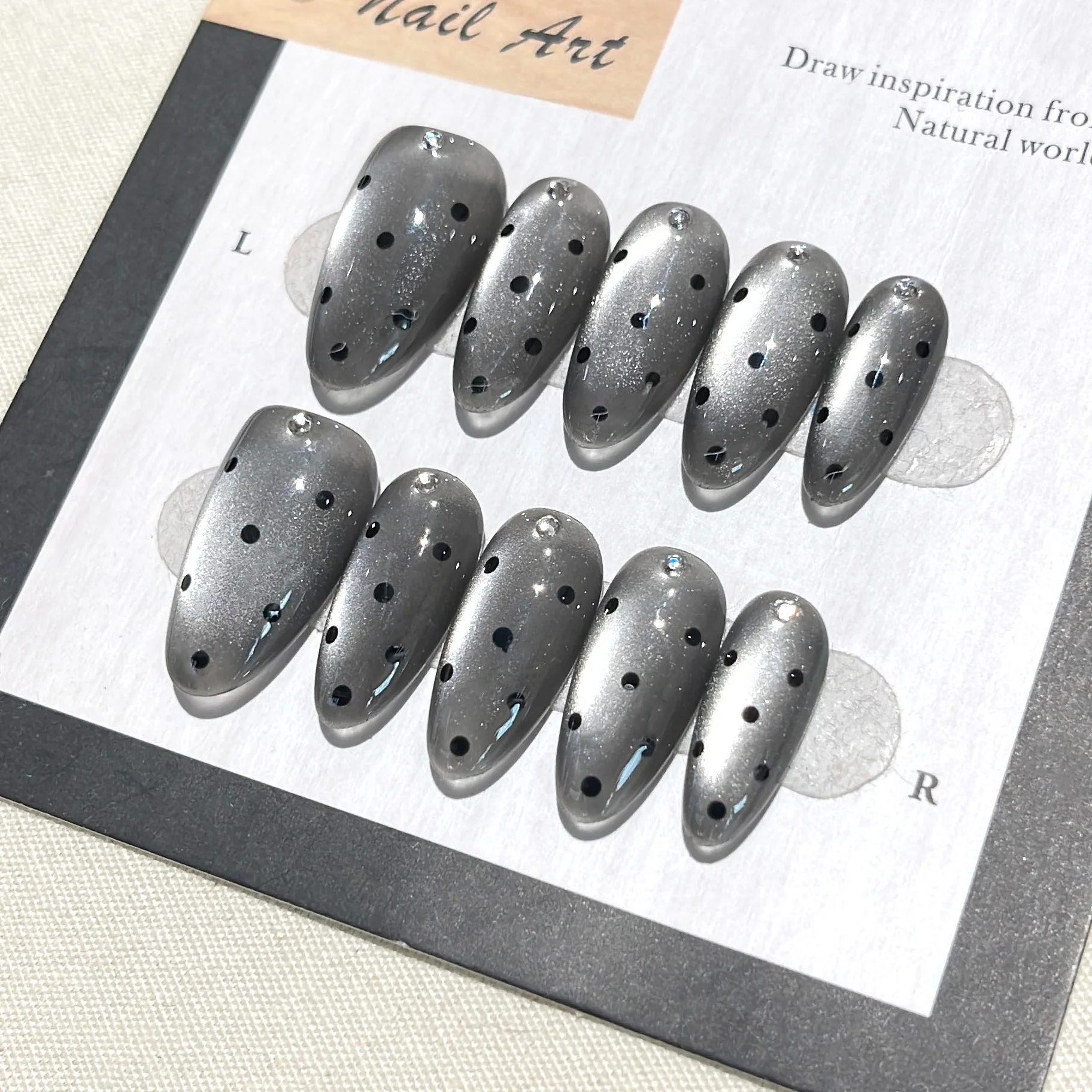 10 stuks originele, handgemaak - Nail Art Press On recensie en prijs