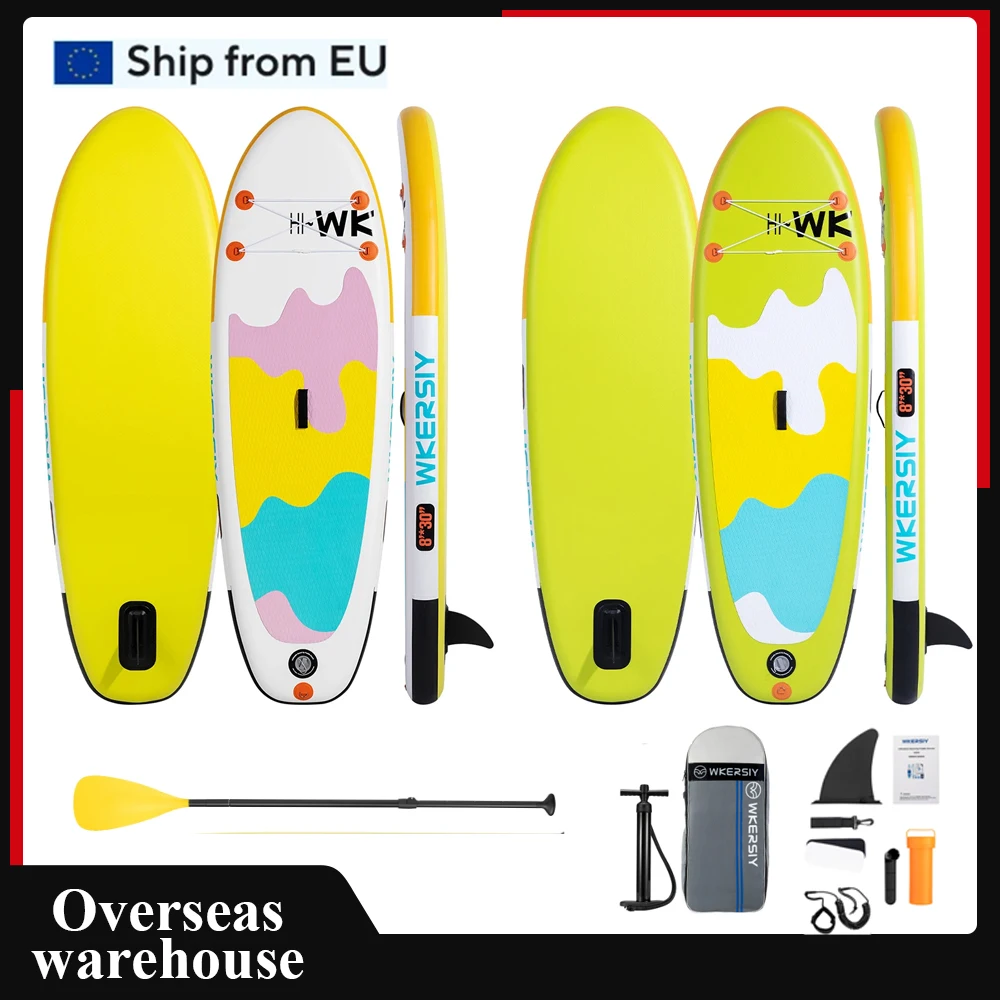 Inflatable Stand Up Paddle Board for Kids 8'x30''x6' Inflatable Paddleboard Water Sport Surf Set with Paddle Pump Backpack