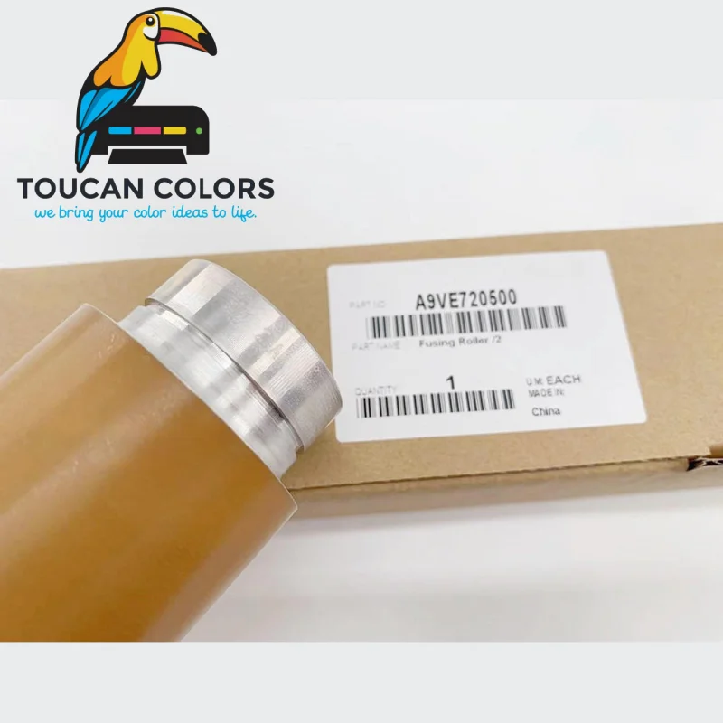 ToucanPrinter Original A9VE720500 Sub Heat Upper Fuser Roller for Konica Minolta C3070 C3080 C4065 C4070 C4080