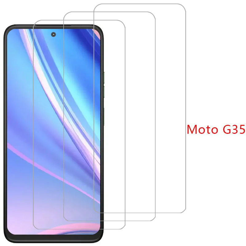 واقي شاشة من الزجاج المقسى لهاتف موتورولا موتو g35 على motog35 motog g 35 35 35g 5g فيلم motorolag35 motorol mot mto