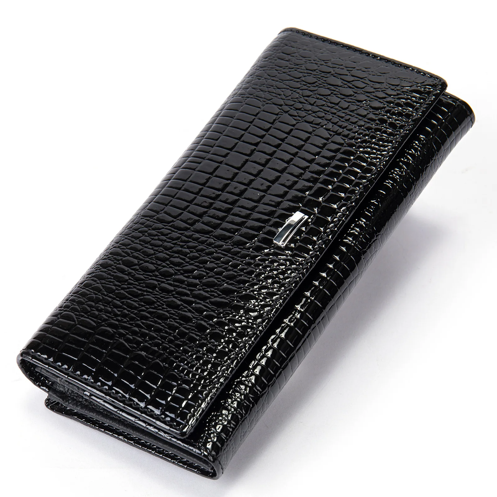 Genuine Leather Women's Long Wallet Designer Luxury Women Clutch Handbag Coin Purse ID Credit Card Phone Bag Holder for Ladies