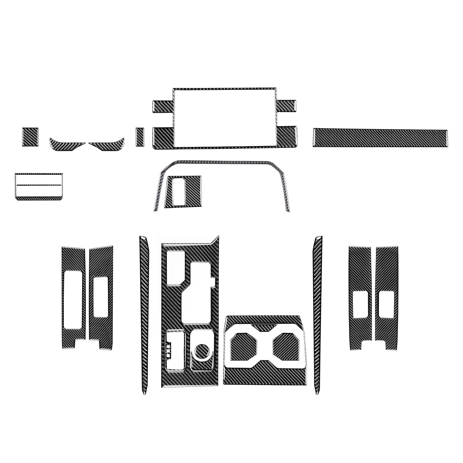 

Shasha Real Carbon Fiber Full Interior Accessories Kit for Toyota Tundra 2022-2023