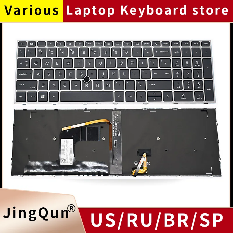 

Replacement US/RU Russian English Backlit Keyboard For HP ZBook Fury 17 G7 ZBook Fury 17 G8 M04679 M20128