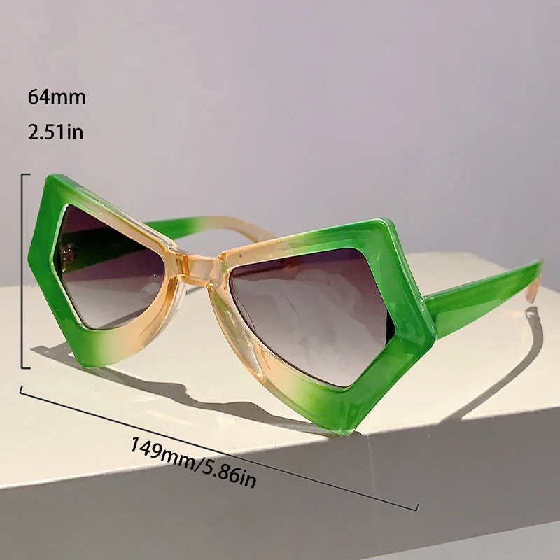 KAMMPT Butterfly Cat Eye Sunglasses 2024 New in Fashion Candy Color Gradient Women Shades Stylish Original Brand Design Eyewear