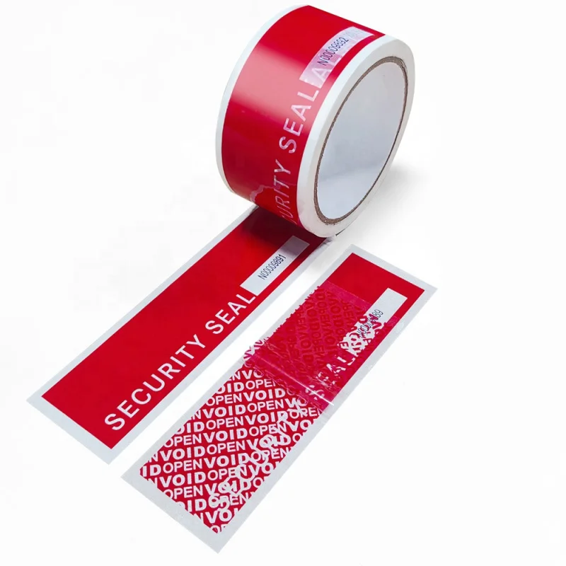 custom.Custom Security Packing Tape Serial Number Open Evidence Void Tamper Evident Proof Packing Tape Cintas De Segur