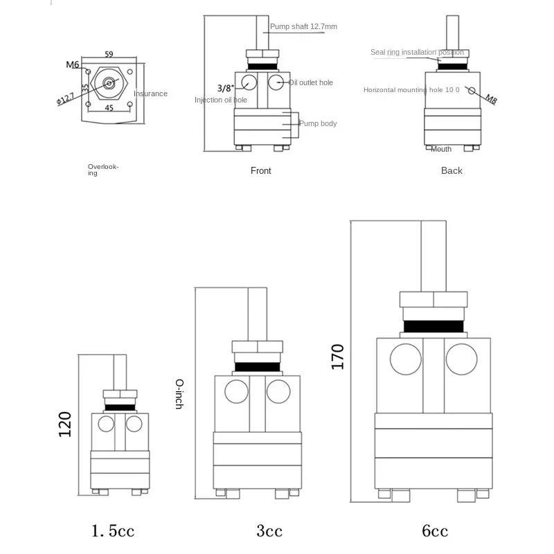 Quantitative Metering Pump Spray Painting Paint Delivery Hydraulic Gear Pump, , Metering Corrosive Solvent