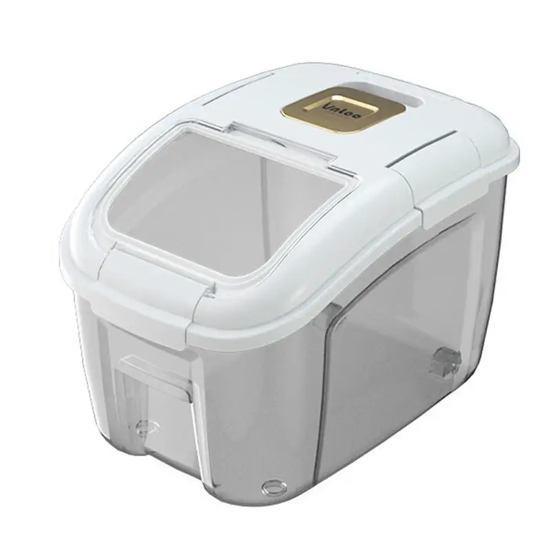 

Rice Container Dry Food Storage Box Grain Bucket With Measuring Cup Large Sealed Cereal Containers For Kitchen And Pantry