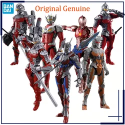 Original Genuine Ultraman FRS Decker Seven Ace Taro Tiga Trigger Zoff Bandai Anime Model Toys Action Figure Gifts Collectible