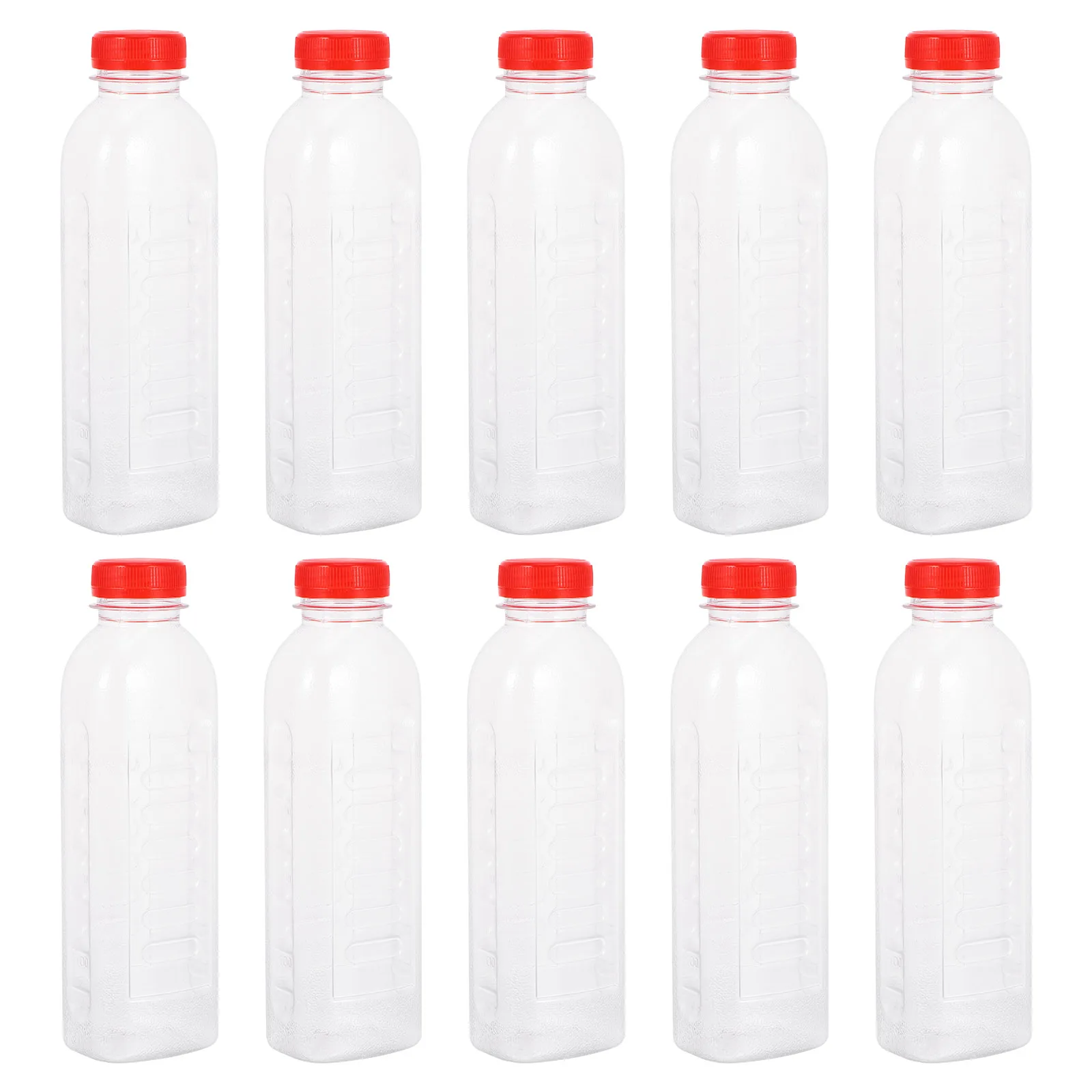 

10 Pcs Frosted Plastic Bottle Beverage Containers Sample Drinking Bottles Pocket Lightweight Pet Clear Fine Workmanship