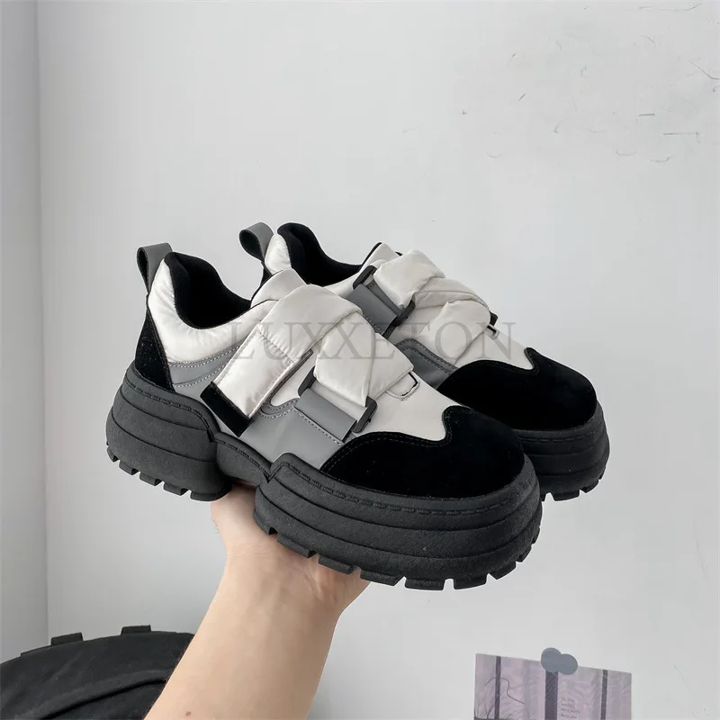 Thick Soled Round Toe Sponge Cake Heel Sports Shoes for Increased Comfort Casual Women Shoes for Fashion and Versatility