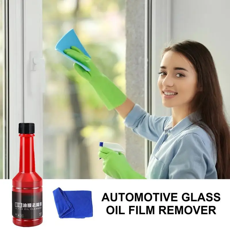 

Car Window Cleaner Car Glass Oil Film Remover Spray Windshield Oil Stain Film Removal Cleaner for Deep Cleaning Glass Cleaner