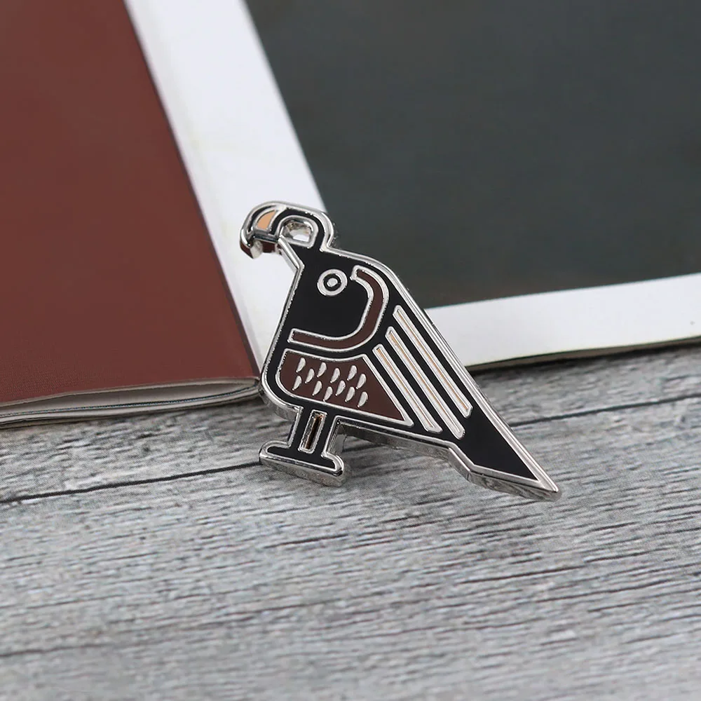 Minimalistische geometrische Wachtel-Brosche, modisches und kreatives Volkskunst-Vogel-Abzeichen, luxuriöses Emaille-Abzeichen, Anzug-Accessoire, Schmuckgeschenk – Detail 7