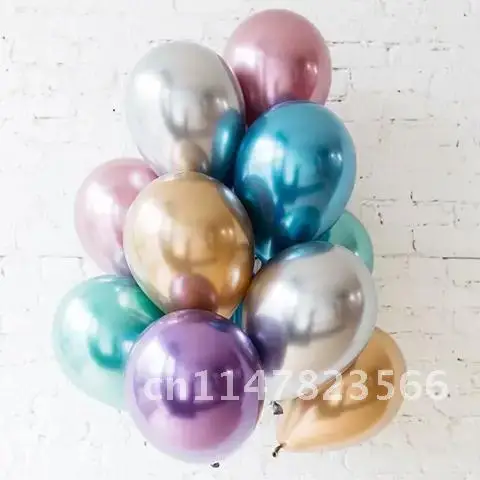 500pcs Thick Pearl Chrome Latex Helium Balloons 5/10/12inch Wedding Happy Birthday Party Decor Air Globos Ballon Supplies