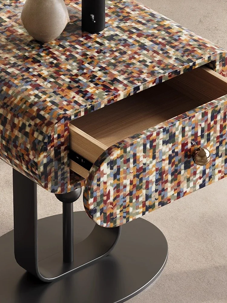 خزانة جانبية لتنظيم تخزين قوس قزح لطاولة السرير بسيطة من LJYItalian