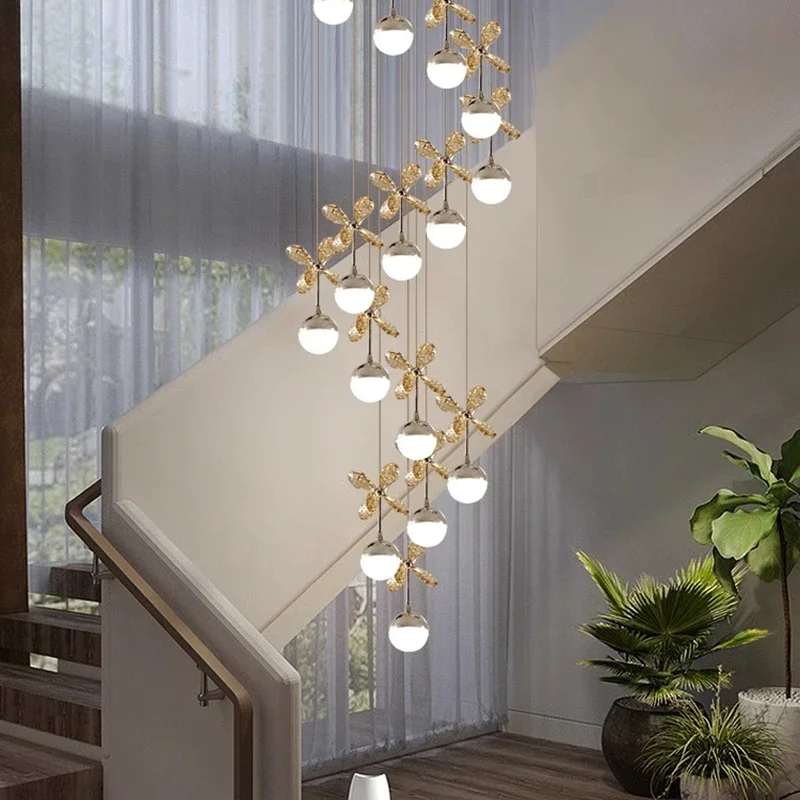الإبداعية LED الثريات لغرفة المعيشة غرفة الطعام قلادة أضواء إضاءة داخلية كريستال معلقة ضوء مصابيح الثريا