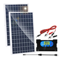 Complete Solar Charging System Flexible Panel Mobile EV Charging 10W Solar Controller Automatic Voltage Identification