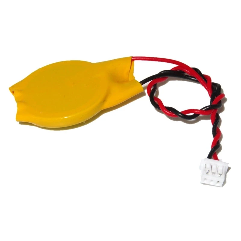 5 unids/lote CR2032 con Cable con enchufe 1,25 batería de placa base de portátil de 3 orificios batería CMOS Cable de batería BIOS de 3V