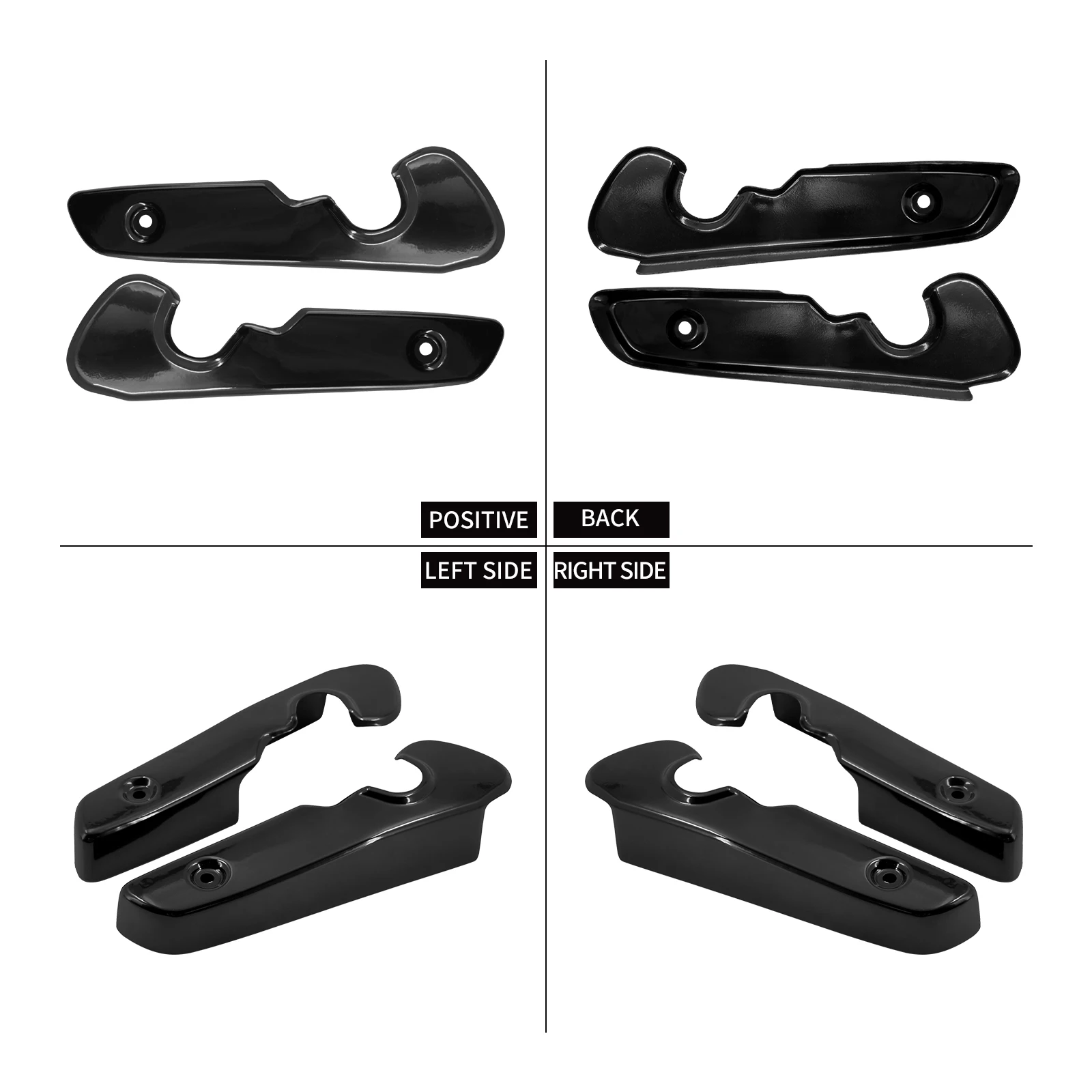 Nouveau Support de garde-boue arrière pour Harley Sportsters Iron XL 883 XL1200 2014 – 2022, couvercle de jambe de force latérale de garde-boue de moto noir