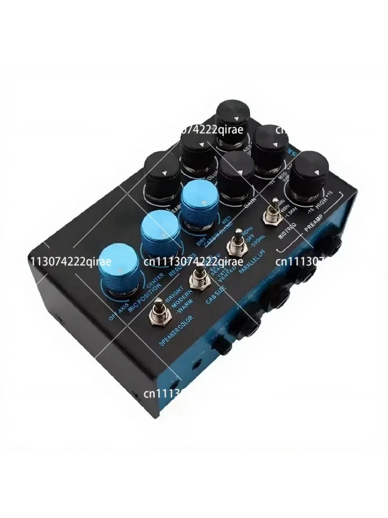 Bass Amplifier Pedal Cabinet Simulator Stereo Simplifier Preamp DI Box for Electric Bass