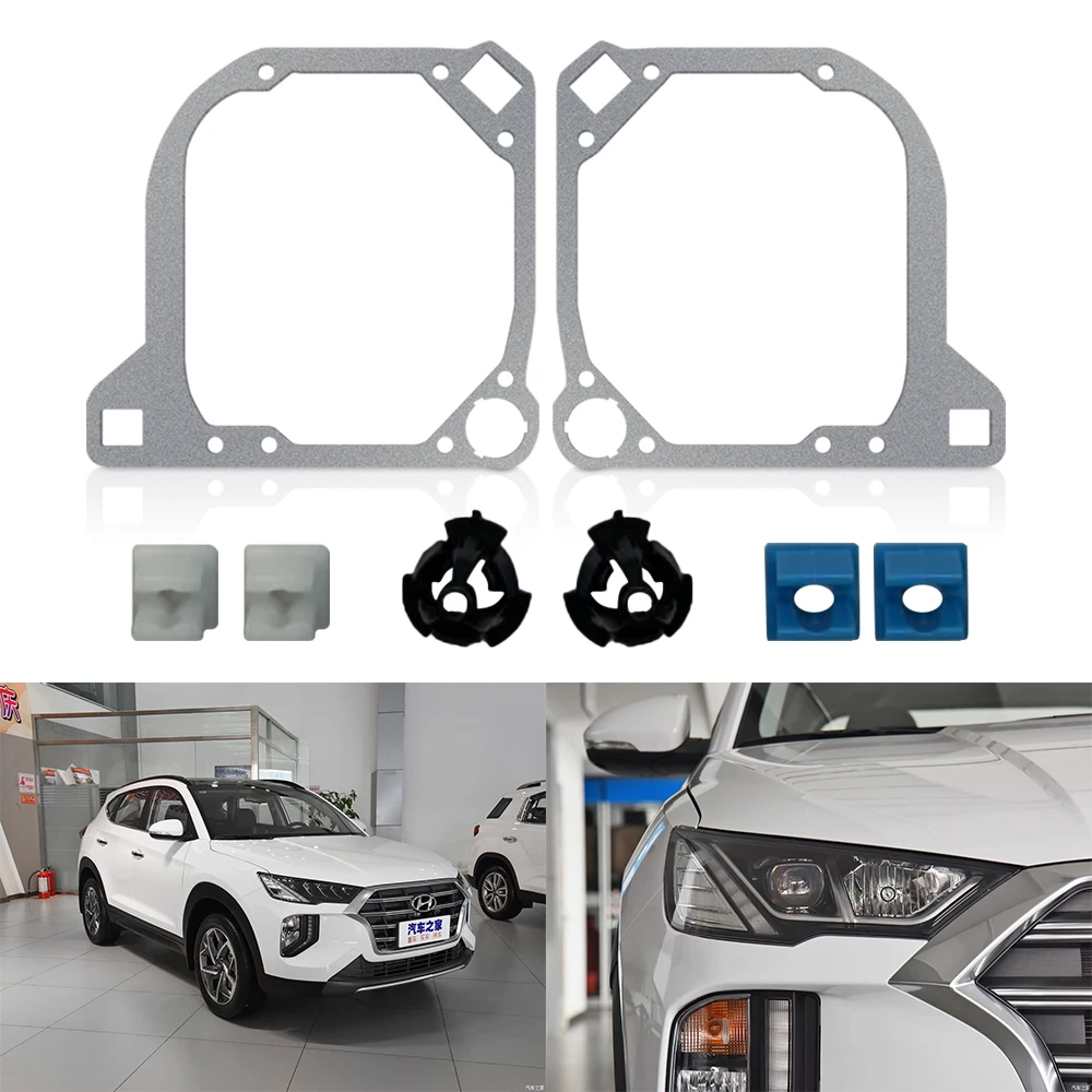 Taochis Car-Styling Adapter Frame Headlight Bracket for Hyundai Tucson 2019 halogen headlamp car light retrofit