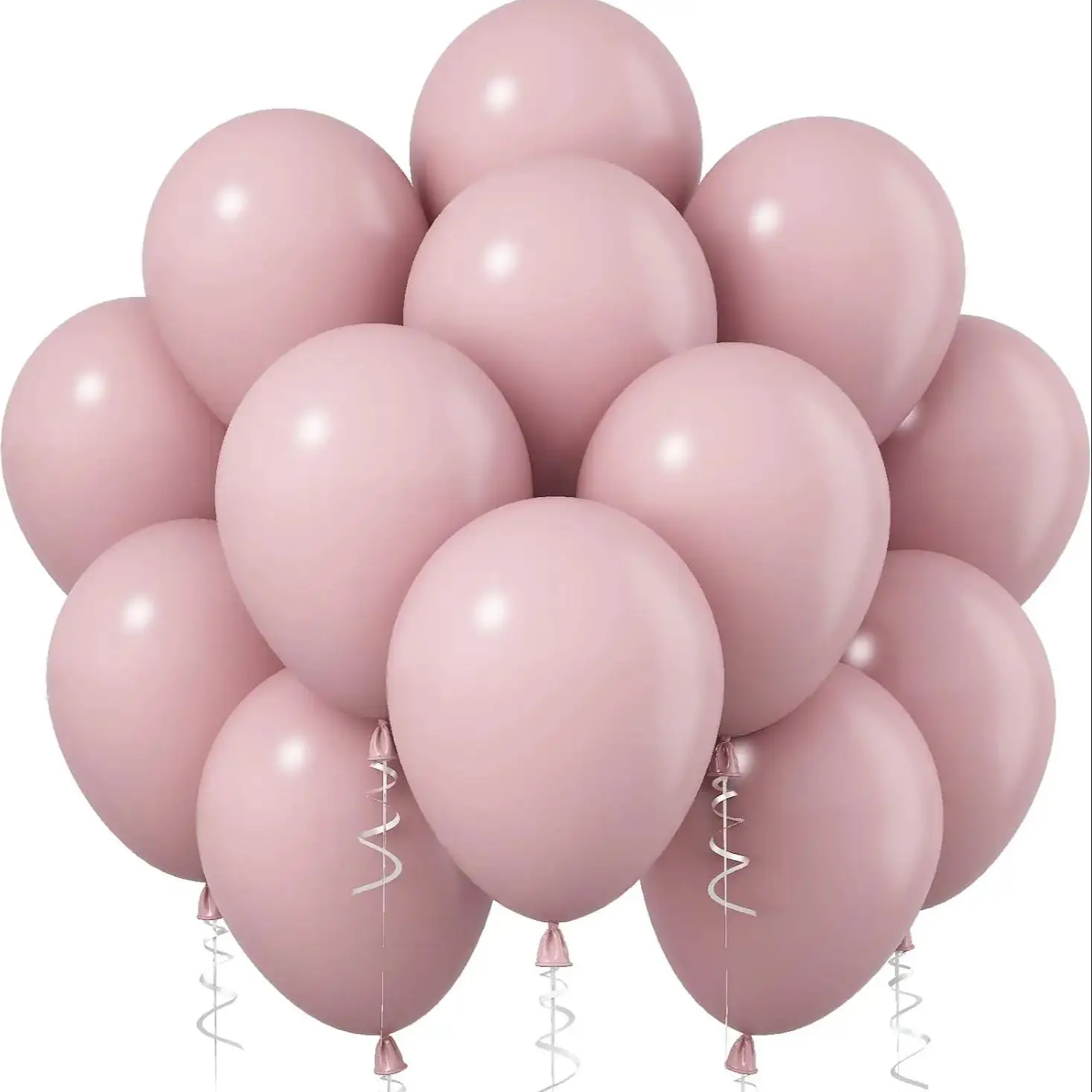 50/100 Stück staubige rosa Latexballons 12-5 Zoll Boho Blush Pink Geburtstags-Heliumballon für Mädchen Babyparty Jahrestag Hochzeit P – Detail 1