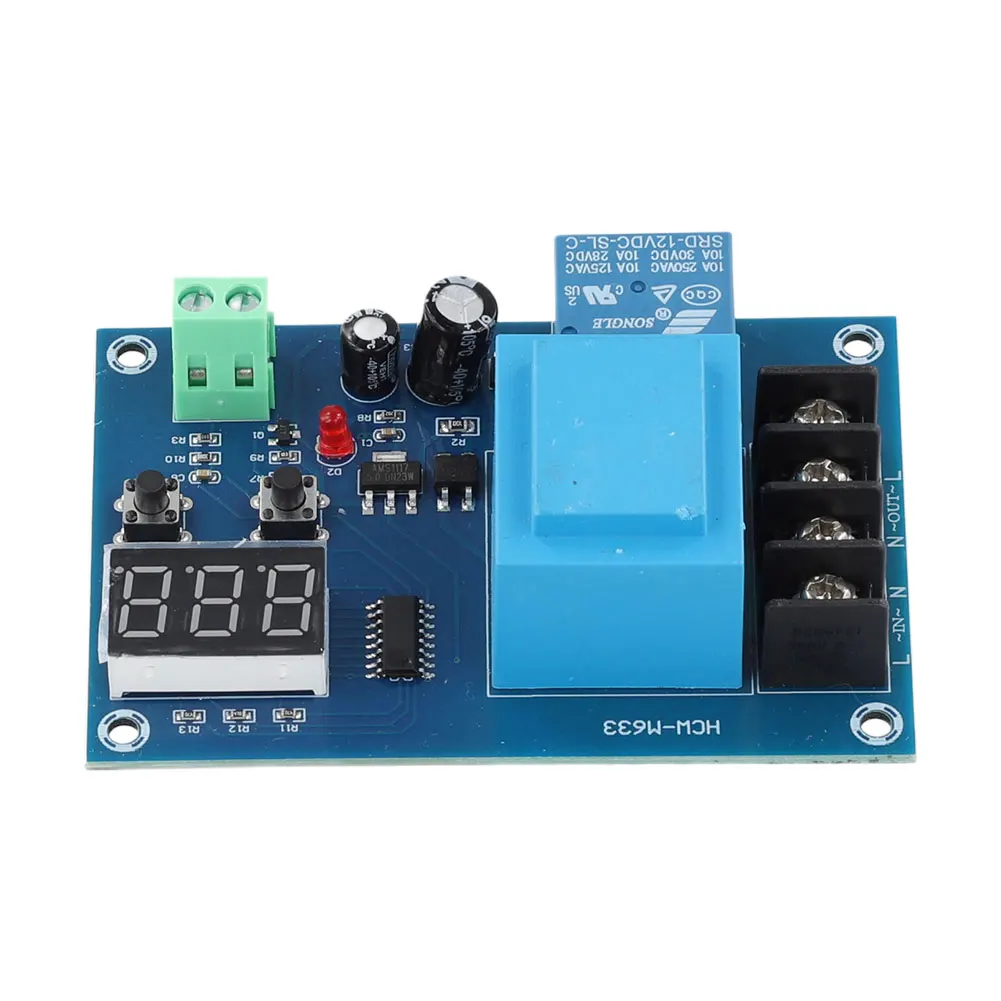 

XH-M602 Battery Charging Control Switch Protection Plate LED AC 220V for Car Motorcycle Storage Battery Charge