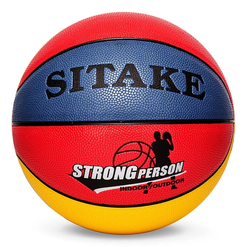 Official Size 7 Basketball PU Wear-resistant Easy to Grip High Air Tightness Indoor Outdoor Training Match Ball Adult Basketball