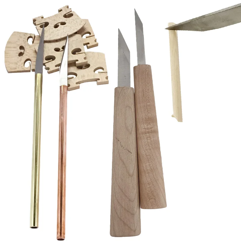 Double Bass Cello Violin Bridge F Hole Repair Cutter Knife Woodworking Craft Woodcut Carpentry Carving Graver