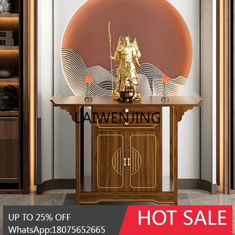 household simple modern incense case offering table Buddhist niche cabinet New Chinese offering table