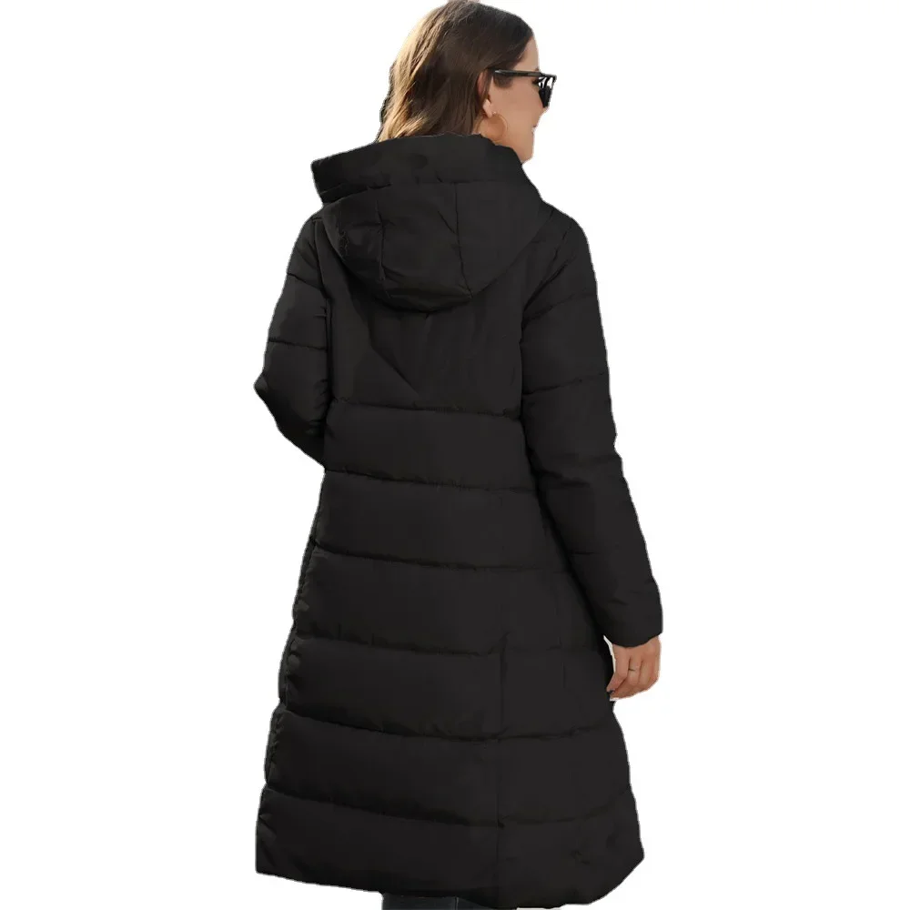women's medium long slim padded thermal down padded jacket