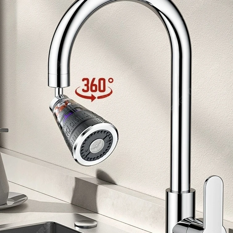 

Kitchen Faucet Extender with Filter Function Universal 360° Rotate Aerator Splash Filter Washbasin Faucet Bubbler Nozzle Aerator