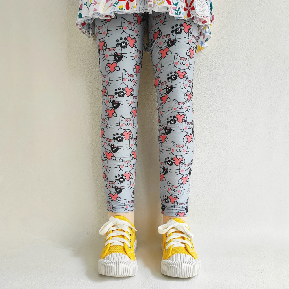 Mädchen Leggings Mode Cartoon Enge Hosen Frühling und Herbst Baby Mädchen Slim Fit Blumen Leggings Sommer Kinder Hosen – Detail 8