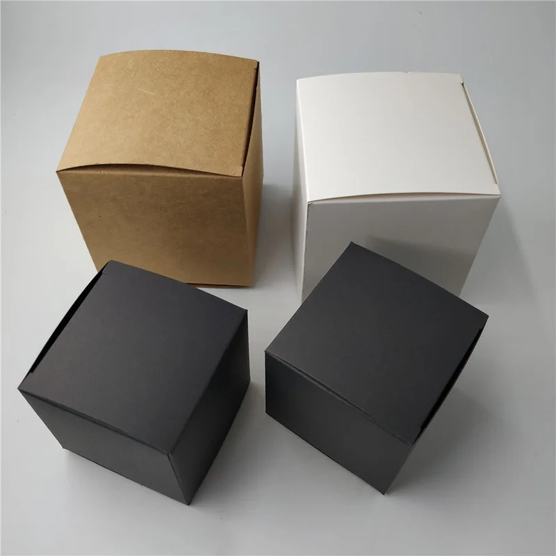 20/50pcs Kraft Paper Packaging Gift Boxes Wedding Party Cardboard Box For Handmade Soap Bottle Package Cosmetic Stoarge Box