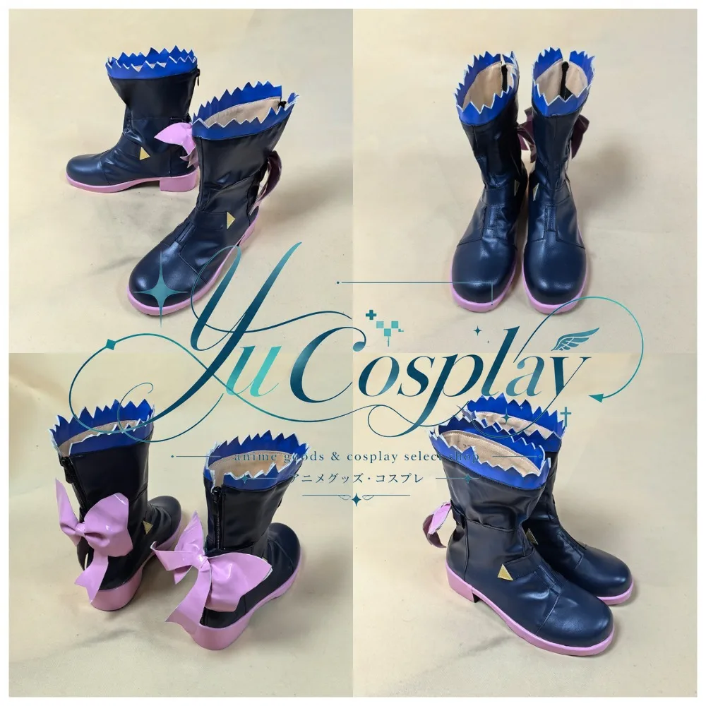 Virtual Sakura Miko Festival Costume Cosplay Shoes Custom Anime Boots Stage Performance Convention Roleplay Footwear