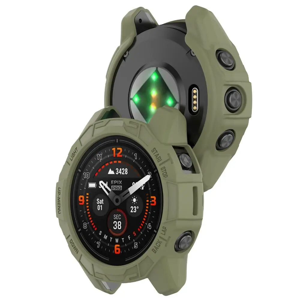 Custodia protettiva da 47 mm Telaio TPU Edge Shell Paraurti Protezione morbida per schermo per Garmin Epix Pro 47MM/Fenix 7 Pro/Fenix 7 Smart Watch
