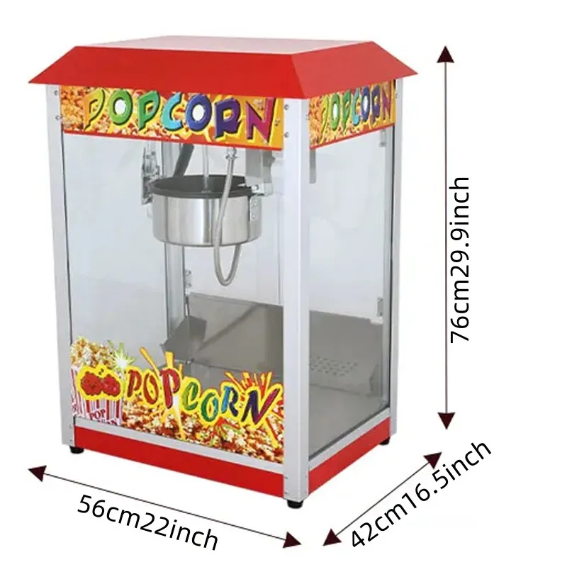 For Party Electric Oil Popped Commercial Popcorn Maker Popcorn Machine Household Corn Machine DIY