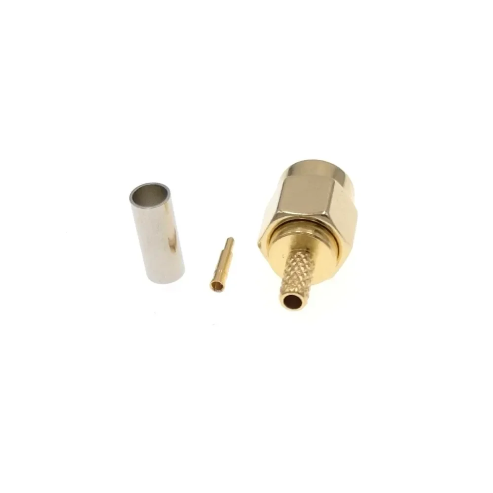 

Прямой RF-разъем SMA типа папа для кабеля RG316 RG174 LMR100, 100 шт.