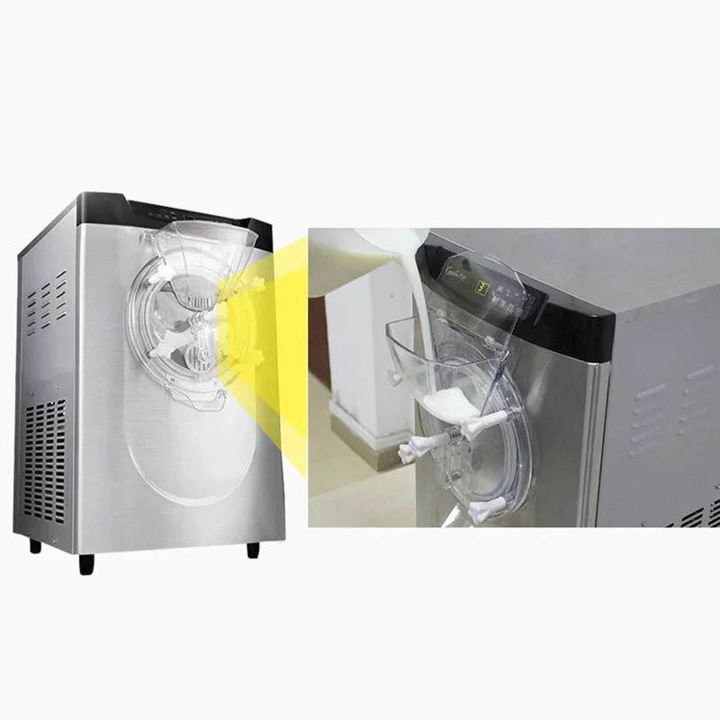 9.5L Commercial full automatic BQ22T desktop hard ice cream machine, ice cream maker, ice cream machine 2000W 1pc