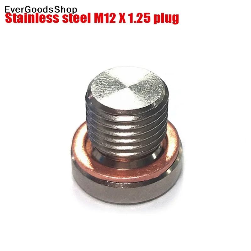 

M12 X 1.25 O2 Oxygen Lambda Sensor Blanking Plug Cap Bung Exhaust Accessories With Gasket Automotive Hexagonal Threaded Parts