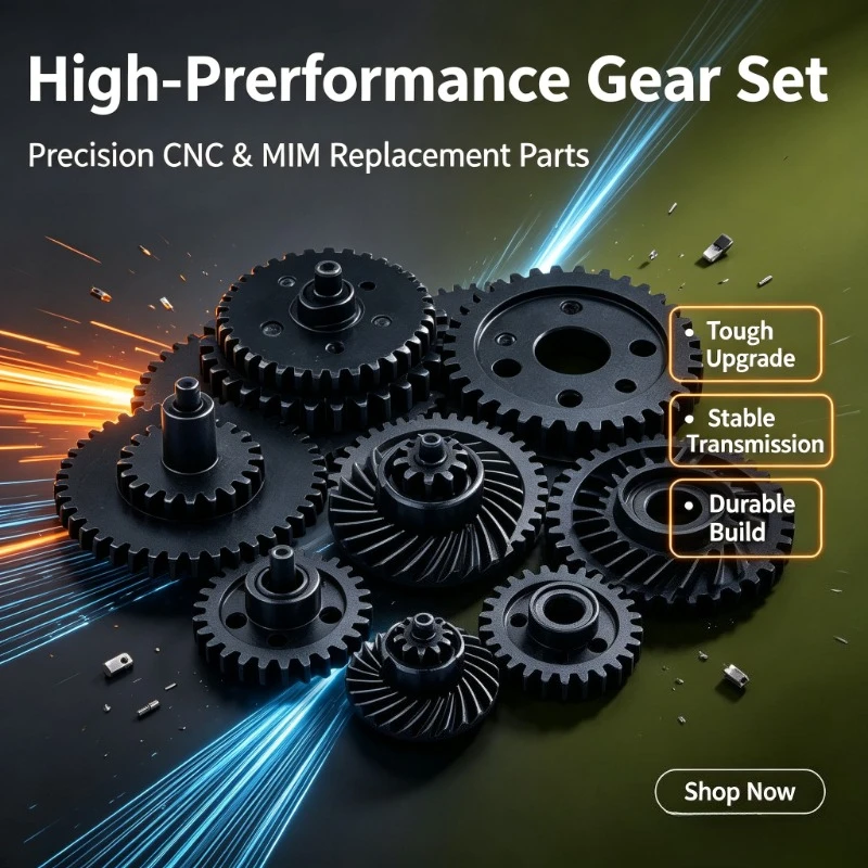 Bevel Spare Gear Parts, 8-24 CNC Machined Gears, Offset-pin Straight & Spiral Pinion for Hobby Model Tuning