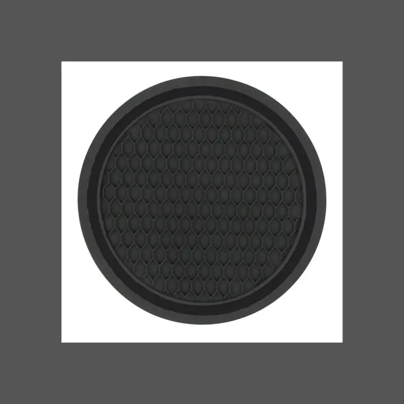 Pemegang cangkir otomatis mobil hitam bantalan coaster Anti Slip Insert aksesoris Interior Universal cocok sempurna untuk sebagian besar cangkir