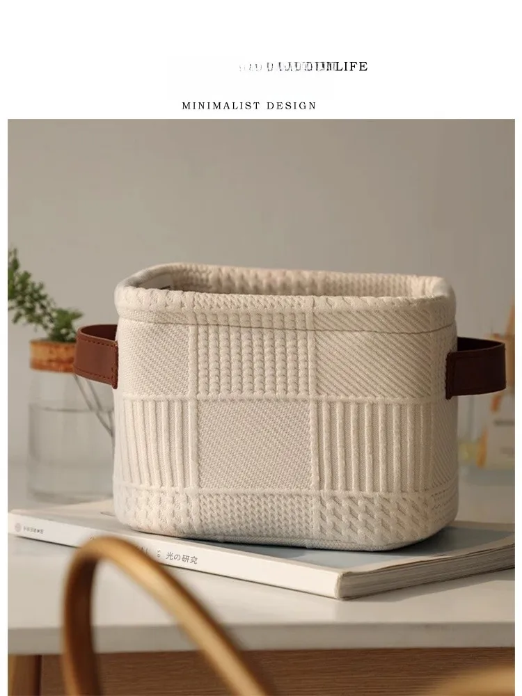 

Настольный органайзер Tlife Rain для косметики, тканевая корзина-органайзер, простой дизайн, складной, удлиненный прямоугольный, для хранения в спальне